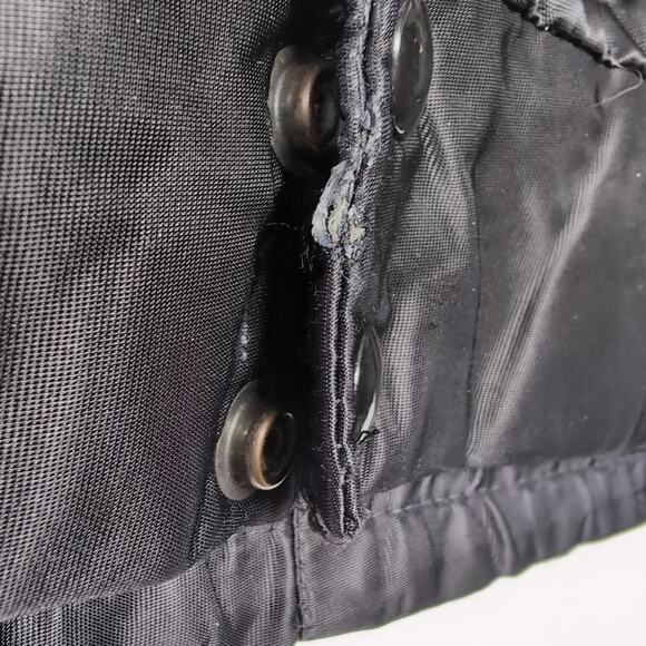 VTG Tuffy Jac Fire Fighter Department Bomber Jacket Mens Size 40L / M Black READ - Picture 7 of 16